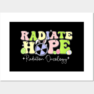 Radiate Hope Radiation Oncology Bunny Easter Rad Tech Posters and Art